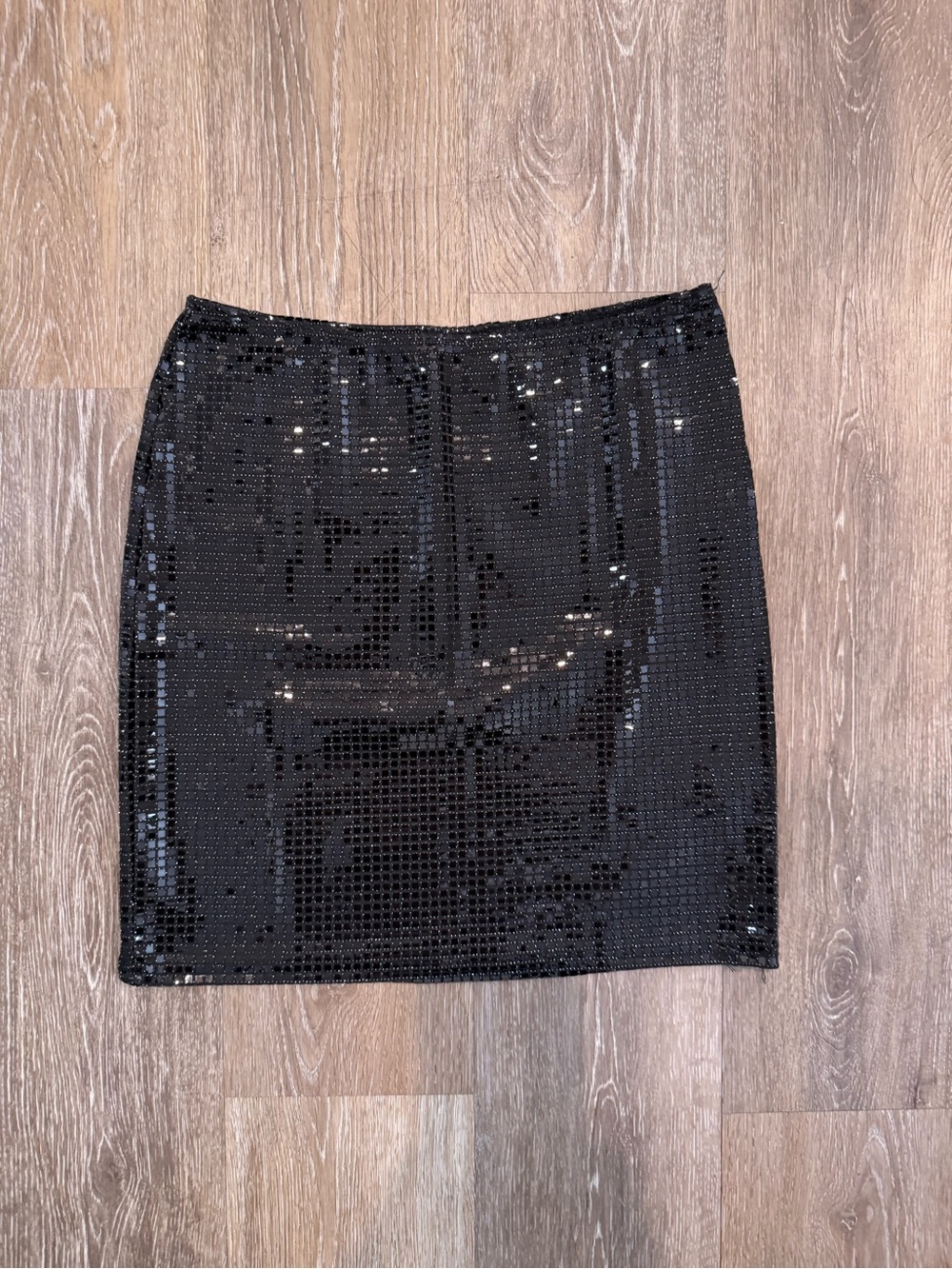 Fashion Nova Black Sequin Mini Skirt